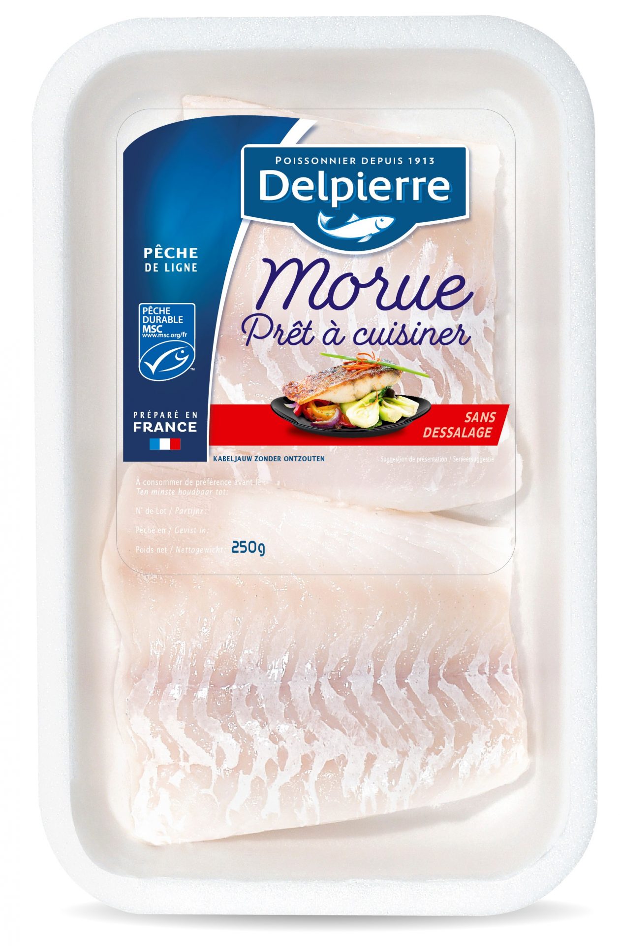 MORUE PRÊTE À CUISINER (SANS DESSALAGE)