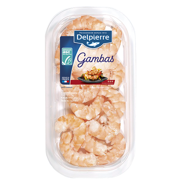 GAMBAS DÉCORTIQUÉES CUITES