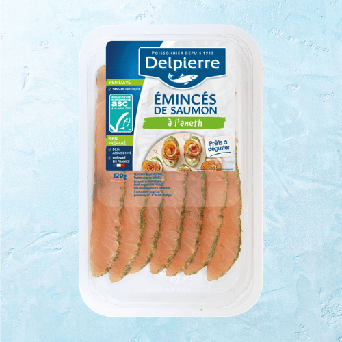 ÉMINCÉS DE SAUMON À L’ANETH