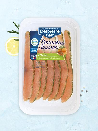ÉMINCÉS DE SAUMON À L’ANETH
