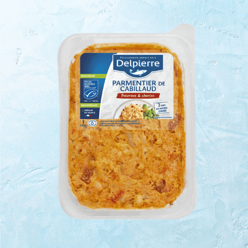 PARMENTIER DE CABILLAUD - POIVRONS & CHORIZO