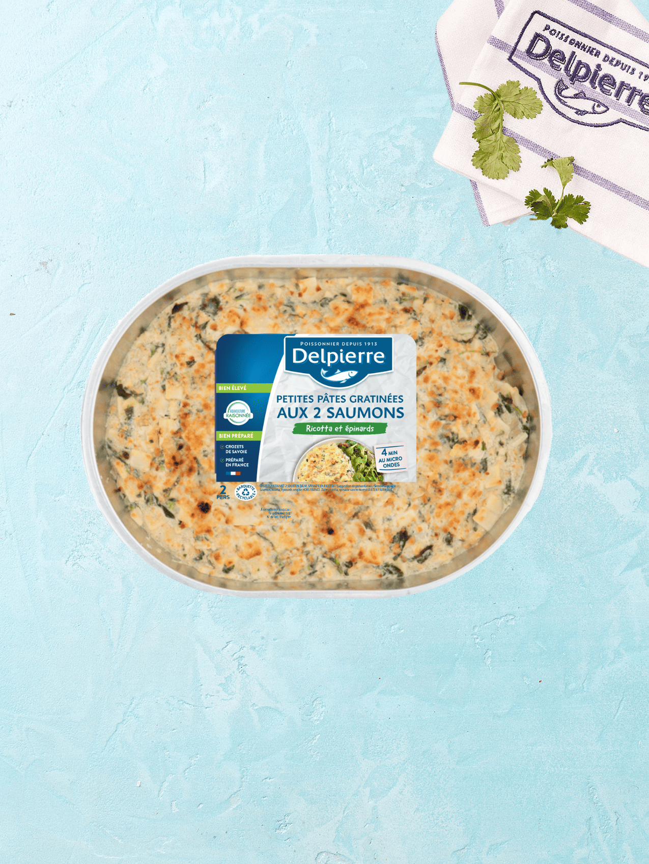 PETITES PATES GRATINÉES AUX 2 SAUMONS