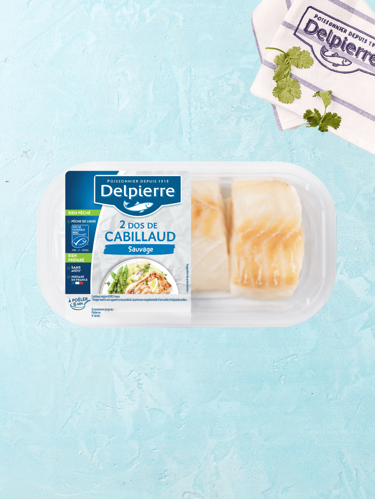 2 dos de cabillaud