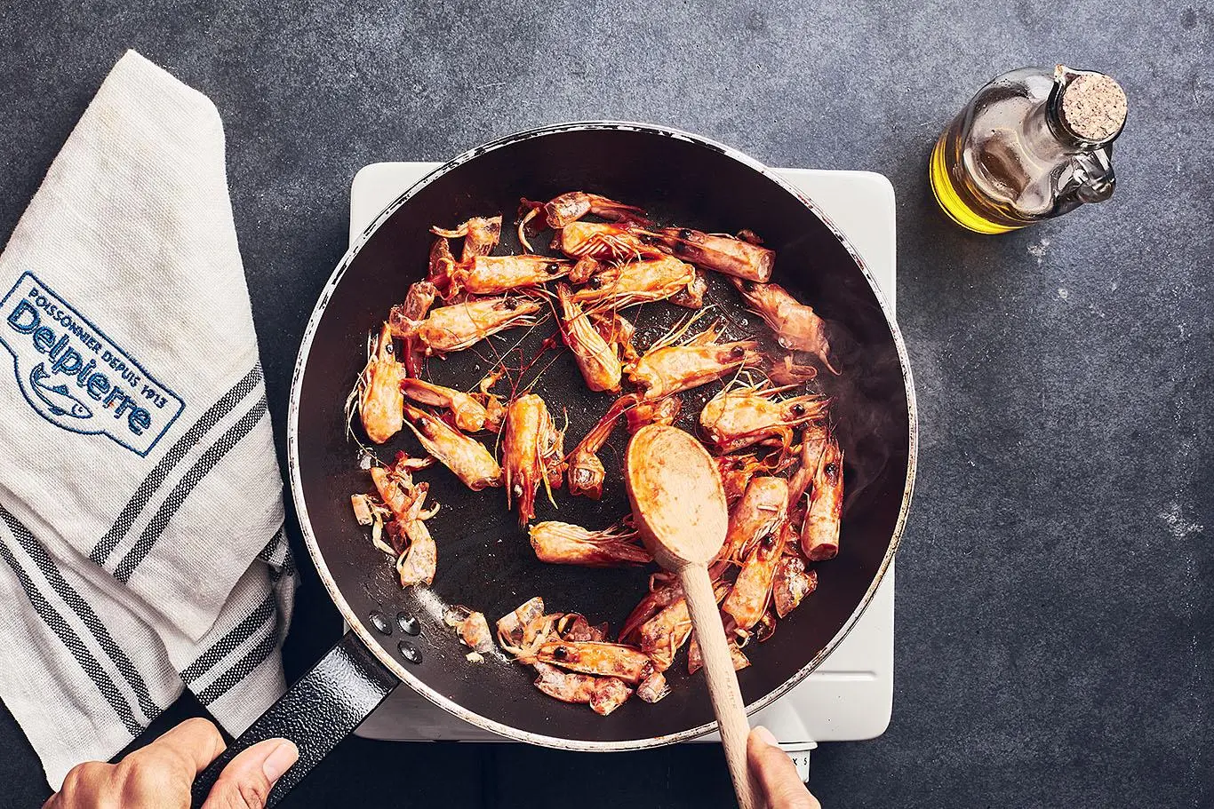 TAGLIATELLES AUX CREVETTES ETAPE 4