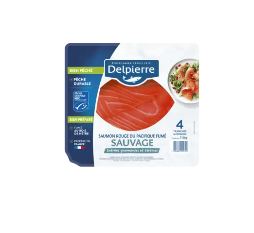 SAUMON ROUGE DU PACIFIQUE FUMÉ SAUVAGE