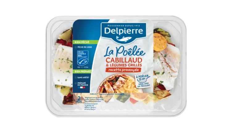 La poêlée de cabillaud & légumes grillés recette provençale