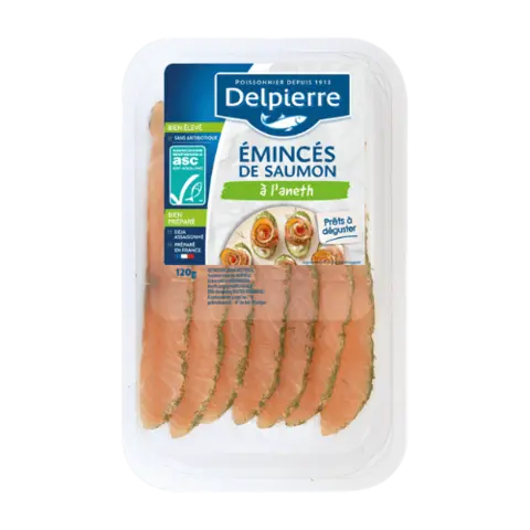 ÉMINCÉS DE SAUMON À L’ANETH
