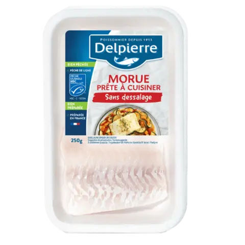 MORUE PRÊTE À CUISINER (SANS DESSALAGE)