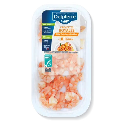 CREVETTES ROYALES DÉCORTIQUÉES