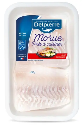 MORUE PRÊTE À CUISINER (SANS DESSALAGE)