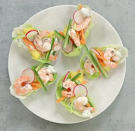 Mini-wraps-gambas-ananas
